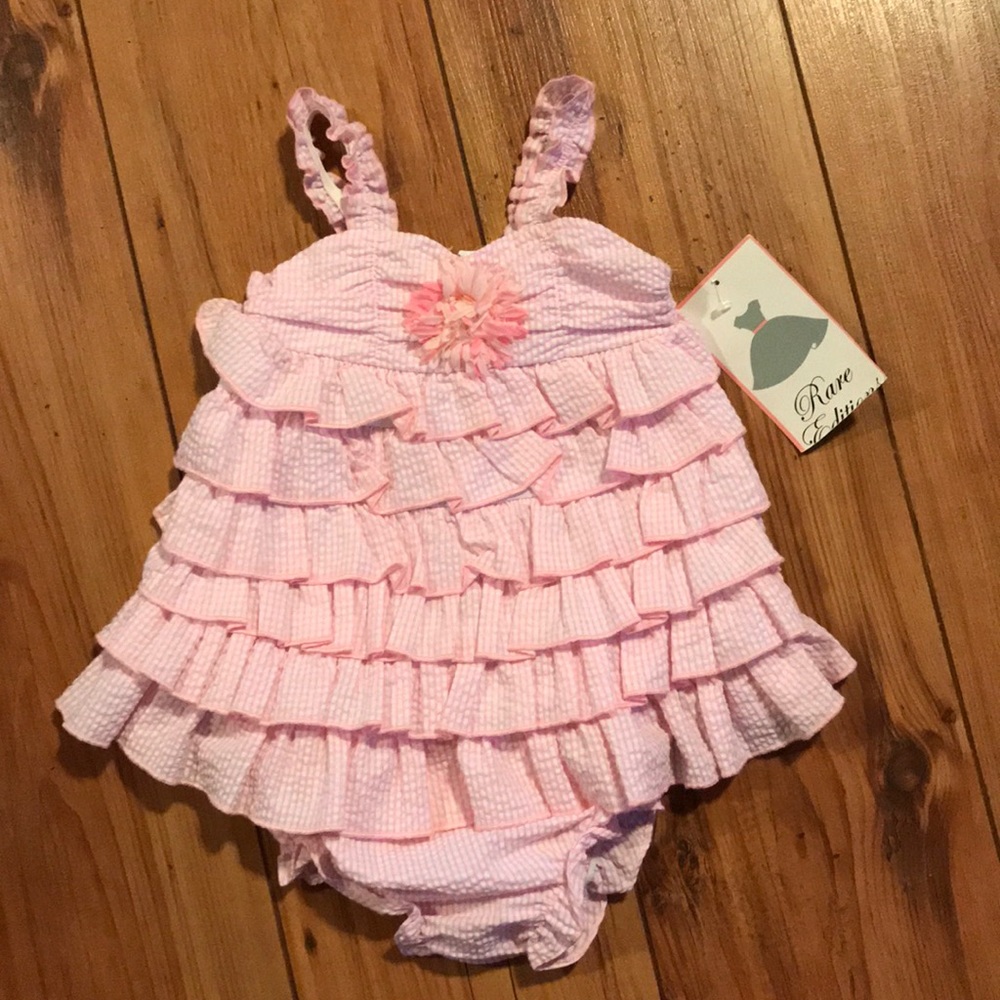 NWT Rare Editions gingham dress